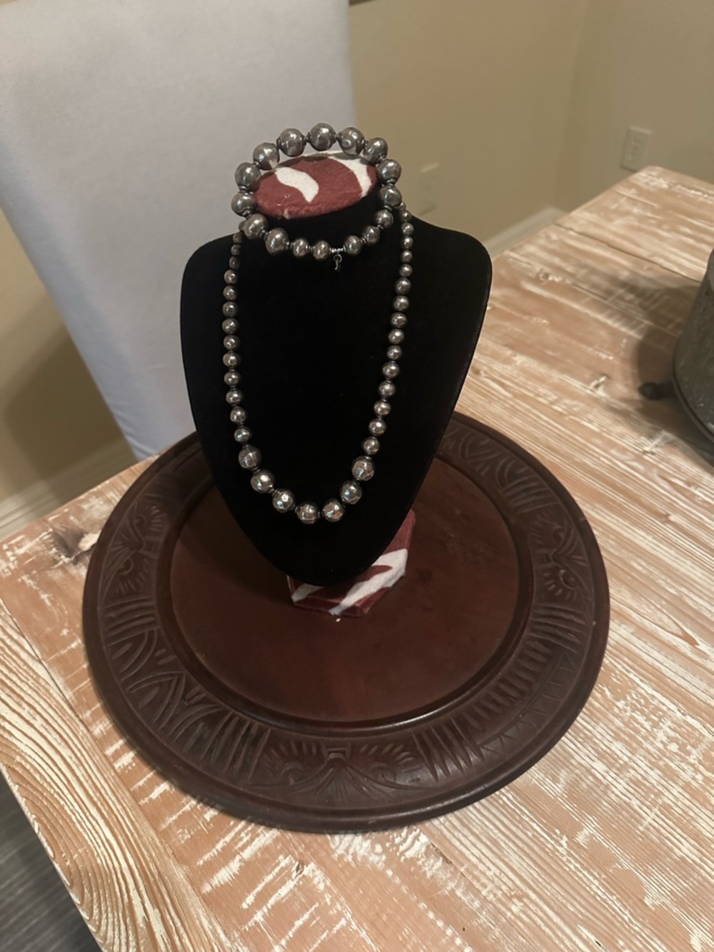 Silpada Sterling Silver Bead Necklace and Bracelet Set - Polished